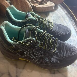 Gel Venture 6 Black Carbon Lime ASICS athletic shoe